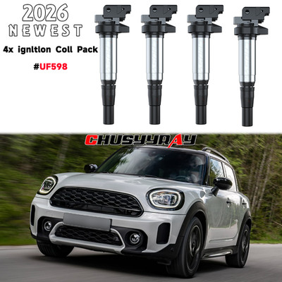 4X UF598 Ignition Coil Pack set FOR 2007-2016 Mini Cooper Countryman Paceman 1.6