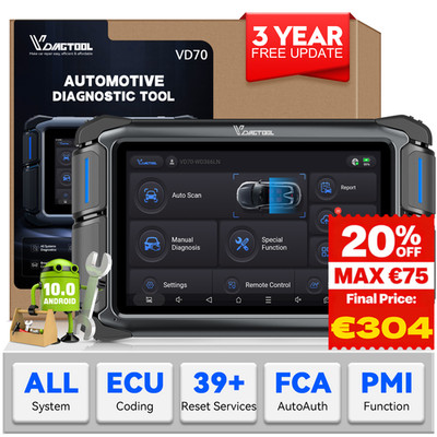 VDIAGTOOL VD70 Profi OBD2 Diagnosegerät ALLE System 39+ Reset ECU Coding Scanner