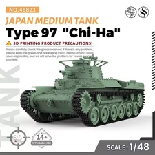 SSMODEL SS48823 1/48 Military Model Kit Japan Type 97  "Chi-Ha" Medium Tank
