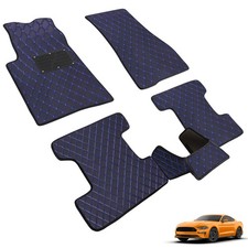 5pcs Car Floor Mats Fit For Mustang 2005-2023 Thickened Pu Leather 5pcs Car Floor Mats Fit For Mustang 2005-2023 Thickened Pu Leather