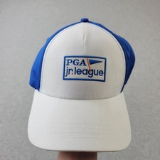 PGA Jr. League Garb Snapback Hat Mens One Size White Colorblock Embroidery Cap