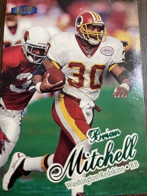 1996 Pinnacle Brian Mitchell Washington Redskins Rb