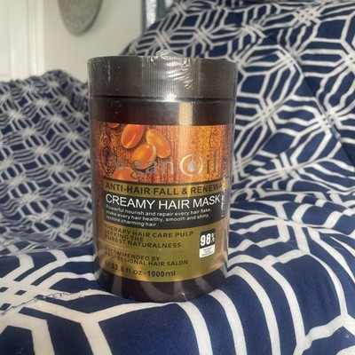Mask Argan Oil From morocco Anti Hair Fall &Renewal Creamy Hair Mask-1000ml