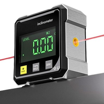 Winkelmesser Magnet Winkelmessgerät Level Box 360° Laser für Rohr- Holzarbeitung