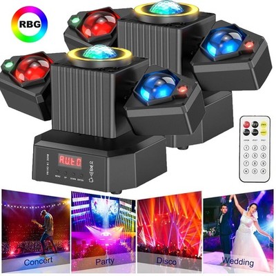 Laser Light RGBW LED Moving Head Disco Stage Lighting Beam DMX512 Party DJ