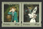 Poland 1995 #3241a Groteska Theatre, 50th Anniversary - MNH (Se-tenant set of 2)