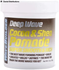 WaveBuilder Cocoa & Shea Pomade | Super Smooth & Rich 3 Ounce (Pack of 1) 