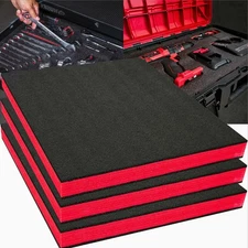 3 Pack Tool Box Foam Shadow Inserts 15.75 x 11.81 x 0.98 in