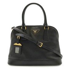 Prada Leather Triangle Logo 2WAY Handbag