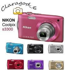 Nikon COOLPIX S3300 Digital Camera 6x Optical Zoom 16.0 MP Built-in Flash