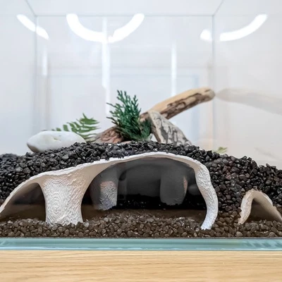 BLUBBER COVE Large Aquarium Cave Hide for Betta, Shrimp, Cory – Fish Tank Tunnel Decor