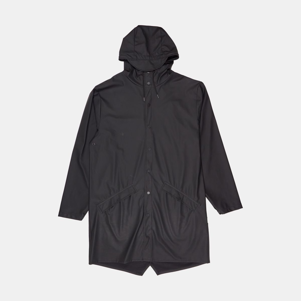 Rains Long Jacket  / Size L / Mens / Black / Polyester