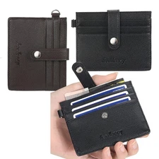 Men Wallet Leather Credit ID Card Holder Wallet Small Card Case Holder Purse US