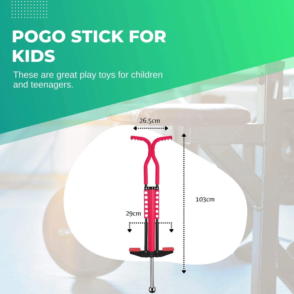 Red Pogo Stick Kids - Childrens Jumping Jackhammer Exercise Hopper Toy - image 2 of 4