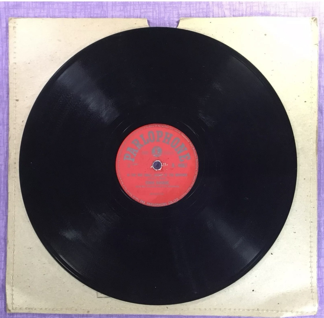 RARE EDNA SAVAGE - CANDLELIGHT  ON PARLOPHONE R4067 10" 78RPM SHELLAC RECORD