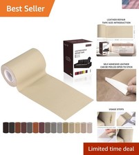 Leather Repair Patch Tape, Light Beige 3 x 61 Inches Self Adhesive Leather Re...