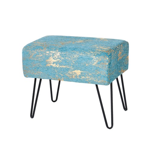 Jacquard Chenille Ottoman Bench Modern Foot Rest Stool Vanity Chair Stylish Pouf - Picture 103 of 111