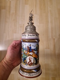 Reservistenkrug Schwere Reiter München 1904 Reiter Mögele