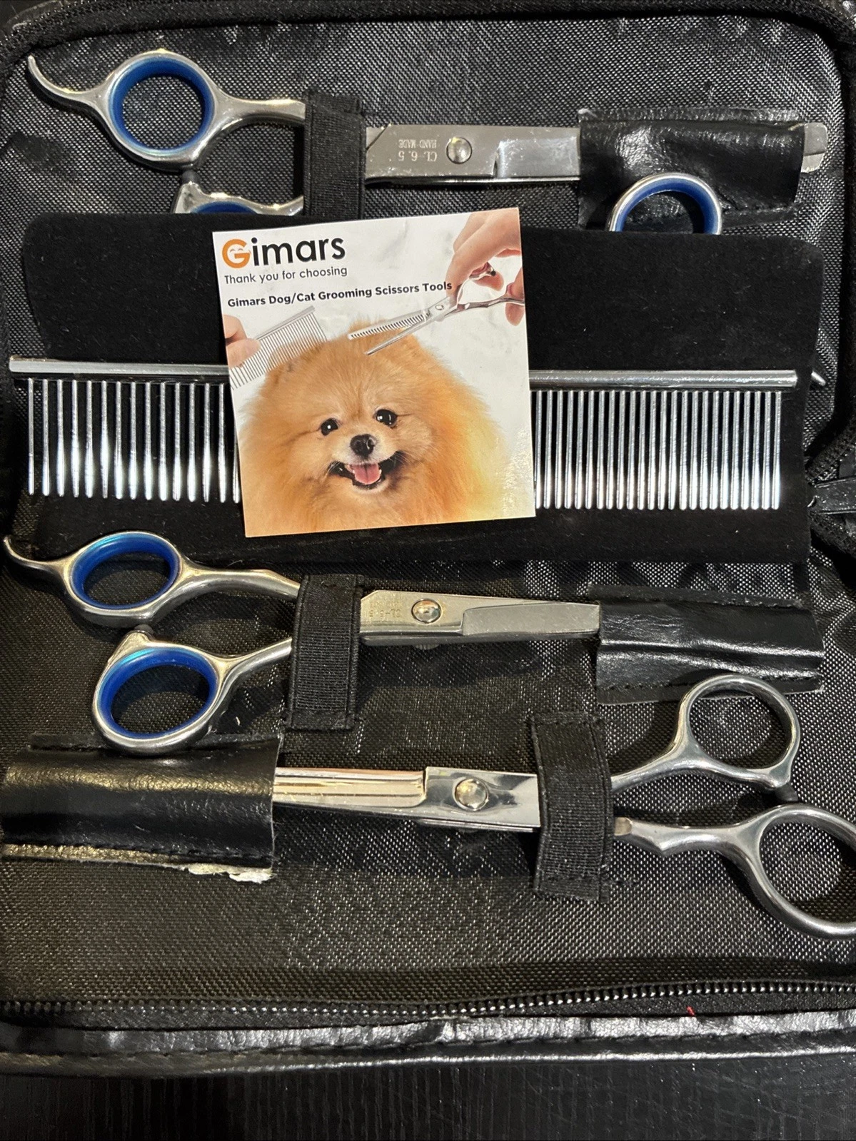 Grooming Kit Dog & Cat with Round Tip Grooming Scissors Gift