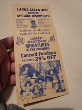 Vintage Brochure Travel Pamphlet Booklet Handout VTG House Of Dolls Poconos