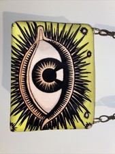 Eye Purse With Stars And Leather Strap