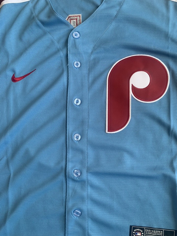 NWT Nike Kyle Schwarber Phillies Powder Blue Jersey Size Small NWT Nike Kyle Schwarber Phillies Powder Blue Jersey Size Small