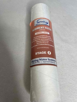 New Ispring FP15 5 Micron 10x2.5 Inch Sediment Water Filter Cartridge Stage 1