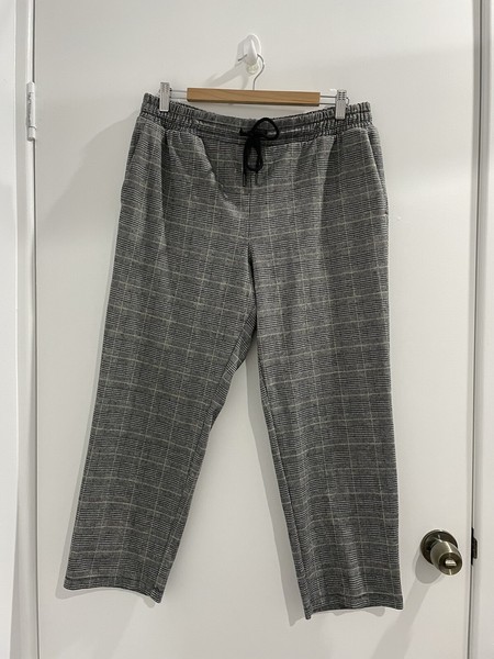 A New Day Pants Size L Elastic Waist Drawstring (B)