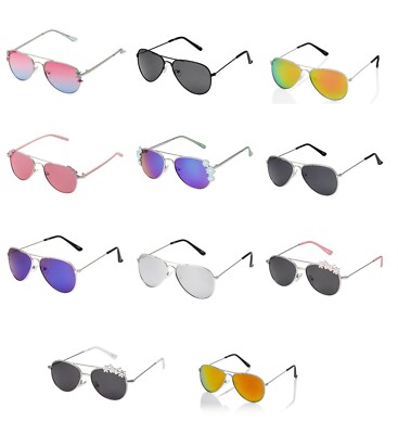 Kinder Kids klassische Pilotenstil Sonnenbrille Mädchen Jungen Brille Sonnenschirme UV400 UK