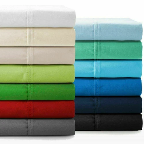 400TC Egyptian Cotton 15in.Deep Sheet Set/Fitted/Flat RV Camper Short Queen Size