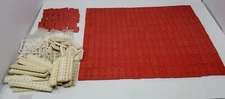 Vtg 1950's Elgo American Plastic Bricks Toy Building Play Set 470+ Pieces Doors