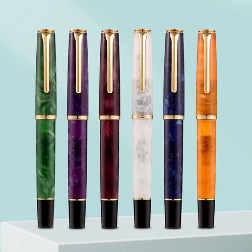 HongDian N12 Resin Füllfederhalter extra fein EF/F Feder Classic Pen Schreibfeder Geschenk - Bild 16 von 22