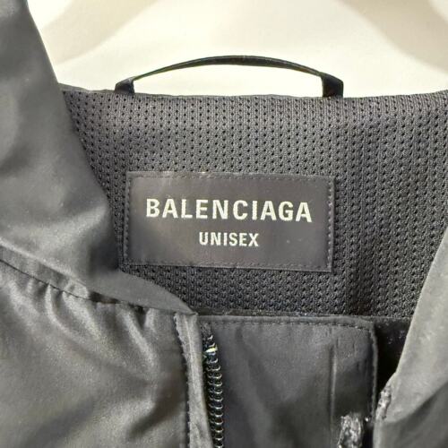 $2490 Value Balenciaga Logo Oversize Coat | Black | Medium - Picture 4 of 11