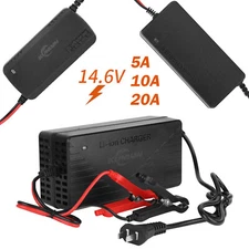 14.6V 5/10/20A Battery Charger for 12V Lithium Iron Phosphate (LiFePO4) Battery