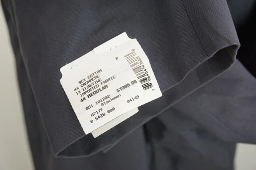 Hickey Freeman Blackman 120 Years Navy Blue Cashmere Blend Coat Sz 44R NWT image 4