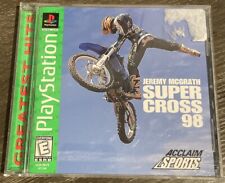 Jeremy McGrath Supercross '98 (PlayStation 1 PS1) Greatest Hits CIB & TESTED