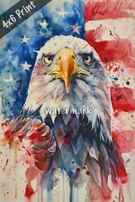 Detailed watercolor Art 4x6 Print