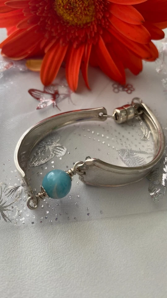 Larimar Vintage Silver Bracelet - Image 4 of 4