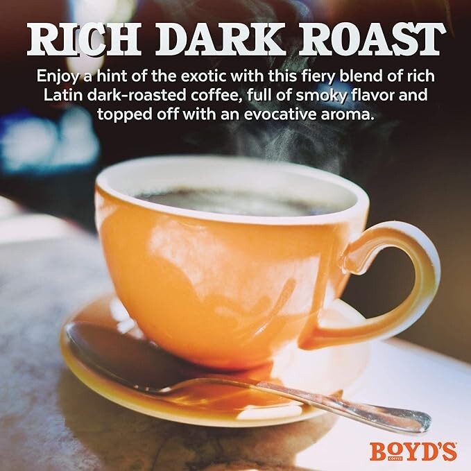 Boyd's French Coffee–Dark Roast– 100% Arabica Single Serve