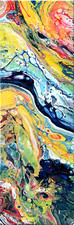 Pouring Art Acryl Bild Color40 Fluid Painting Malerei Abstrakt Original Gemälde