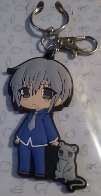 Fruits Basket 2019 Yuki Sohma Rat PVC Key Chain Anime Licensed NEW