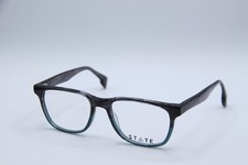 NEW STATE JARVIS CHARCOAL TEAL GREY CLEAR FADE AUTHENTIC FRAMES EYEGLASSES 53-18