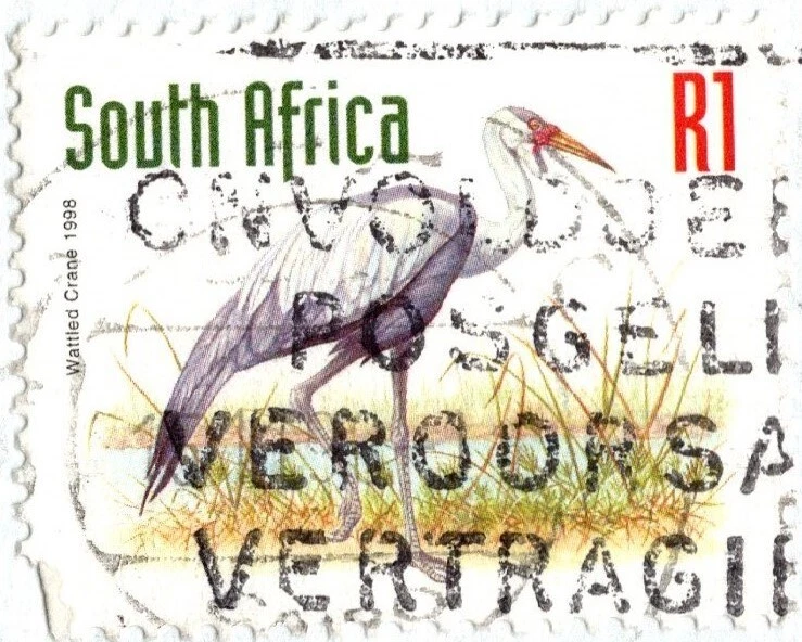 SOUTH AFRICA 1998 COVER SENT JORDAN PHILATELIC 2 STAMPS ENDANGERED FAUNA BIRDS - Image 3 of 4