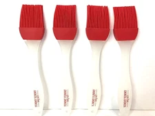 (4) 8" Silicone Red Basting Brush | Heat Resistant | 4 Pack | New | Free Ship!