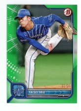 2022 Bowman NPB Nippon Professional Baseball Green /99 Taisei Irie #39