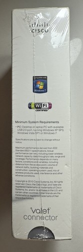 NEW Cisco Valet WIFI 2.4 Connector USB Wireless /g/n Network Adapter/Dongle AM10 - Picture 3 of 4