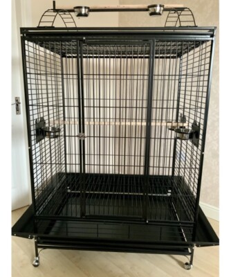 Parrot-Supplies San Francisco Premium Play Top Arakäfig - Schwarz,