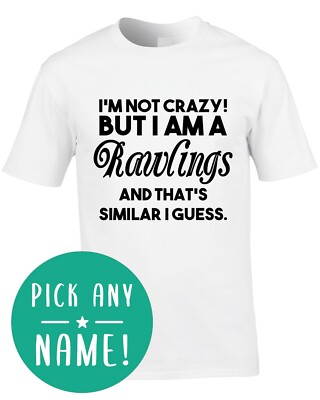Surname Men's T-Shirt Funny Crazy Gift Name Family Clan Thing Reunion Custom
