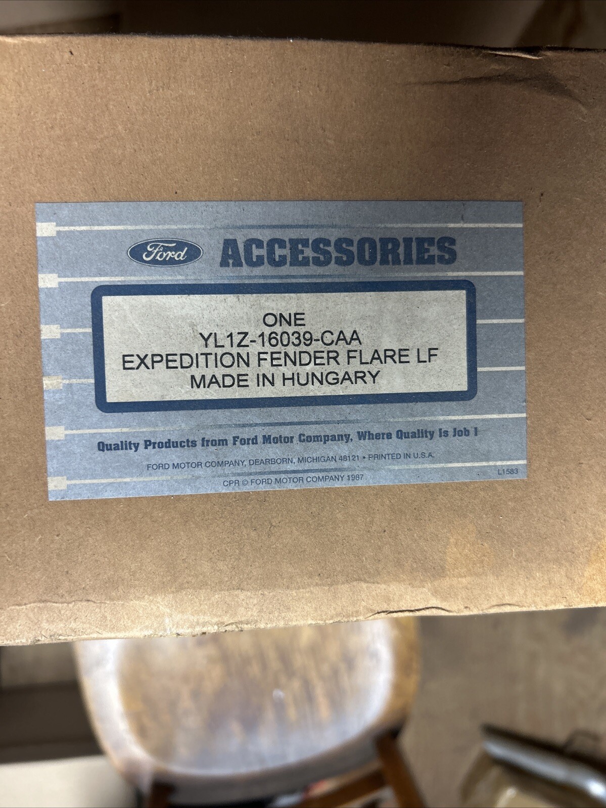 Ford Yl1z16039cca Left Front Fender Flare For 1997-2003 F150