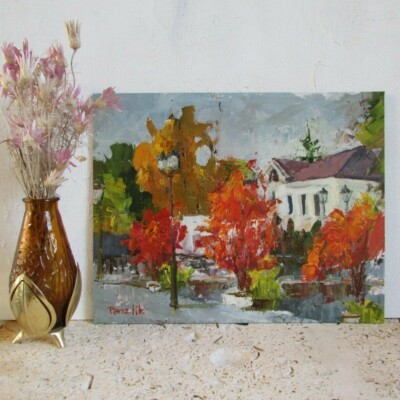  Impasto oil art Original oil painting Colorful Wall decor Artwork Mom gift